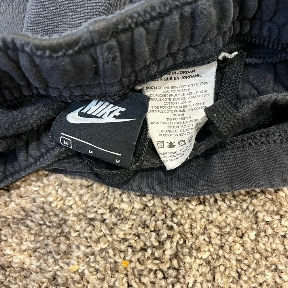 Nike Black Shorts with Just Do It Print mens size medium